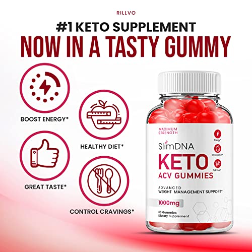 (5 Pack) Slim DNA ACV Keto Gummies Slim DNA ACV + Keto Advanced Keto Formula Plus