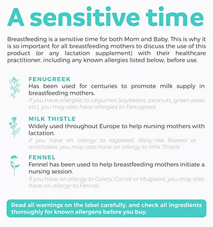 USDA Organic Lactation Supplement - Increase Milk Supply with Herbal Breastfeeding