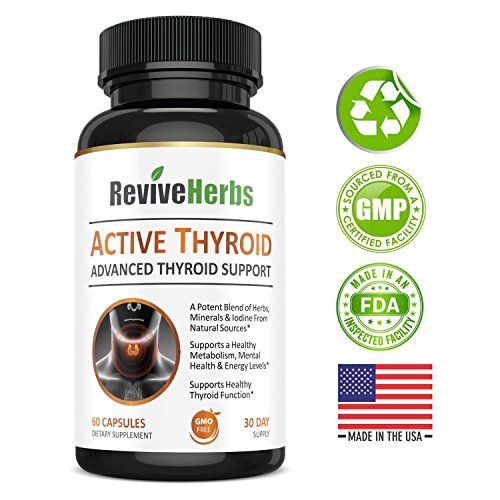 Revive Herbs Premium Thyroid Support with Ashwagandha, Iodine, Selenium, Magnesium Revive Herbs