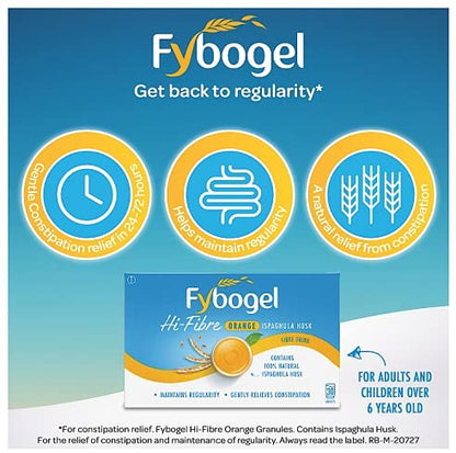 Fybogel Orange - 30 Sachets x 2 Packs