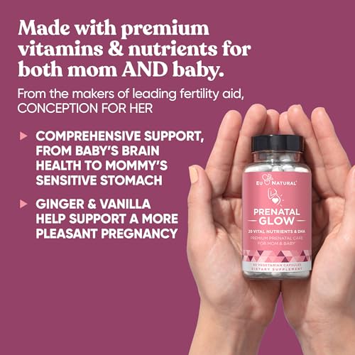 Natural Prenatal Bundle – Glow Prenatal Multivitamin – Momma Probiotics for Mom & Baby Eu Natural