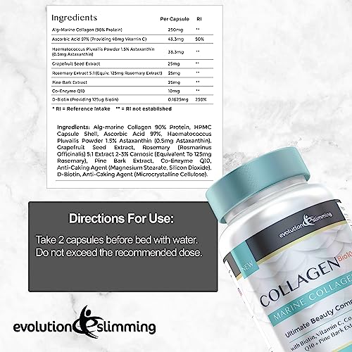 Collagen Bio-10 with Marine Collagen, Biotin & Co-Enzyme Q10 (60 Capsules) Evolution Slimming