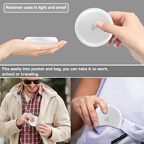 BVN 2 Pcs Retainer Case, Slim Braces Case, Denture Case, Mouth Guard Case, Teeth Aligner Case