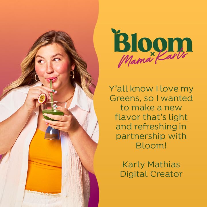 Bloom Nutrition x Mama Karls Super Greens Powder Juice Mix - Probiotics Bloom Nutrition