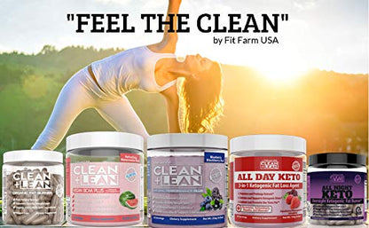 Clean+Lean-Organic Fat Burner by FitFarm USA - Worlds First Organic Fat Burner Supports