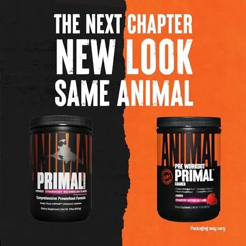 Animal Primal Muscle Hydration + Preworkout Powder – Contains Beta Alanine, 3DPump Animal