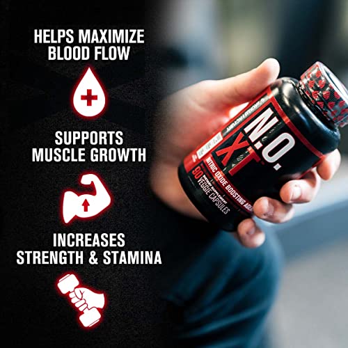 Jacked Factory Nitrosurge Pre-Workout in Fruit Punch & N.O. XT Nitric Oxide Booster for Men & Women