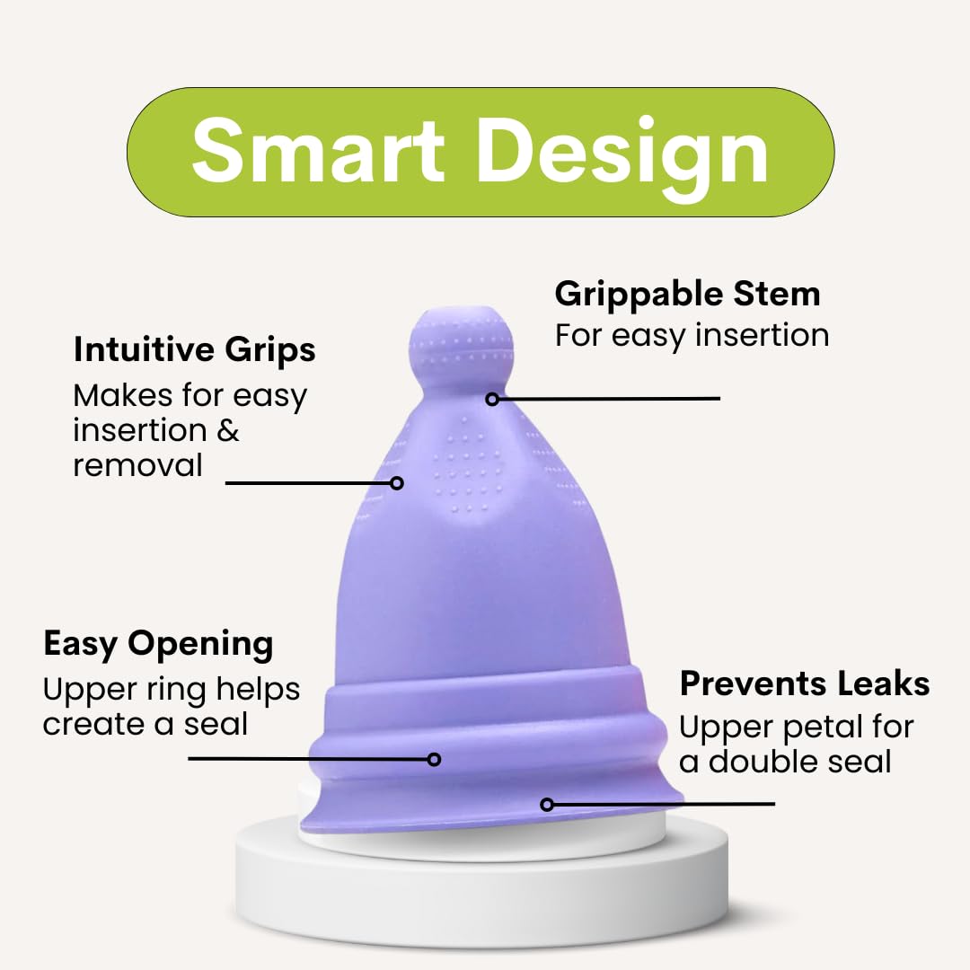Bfree Menstrual Cup - Reusable Period Cup Leak-Free Eco-Friendly Tampon/Pad Alternative Bfree Cup