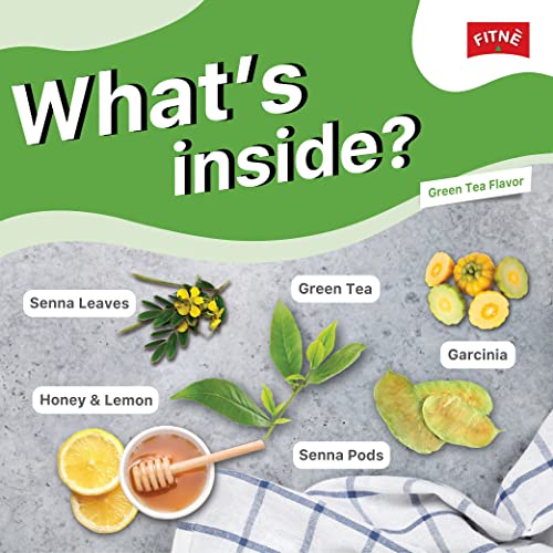 FITNE Green Tea Herbal Honey Lemon With Garcinia Senna Infusion Gentle Detox Cleanse