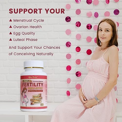 Wins Town Fertility Tablet for Women with Prenatal Vitamins, Female Fertility Supplement Wins Town
