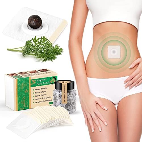 Mugwort Belly Patch for Men and Women with Natural Plant Extracts -60Pcs Body Sculpting SHENFY