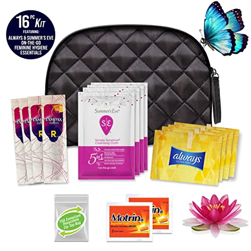 Convenience Kits International Women’s “On-The-Go” Feminine Care Travel Essentials Featuring Convenience Kits International