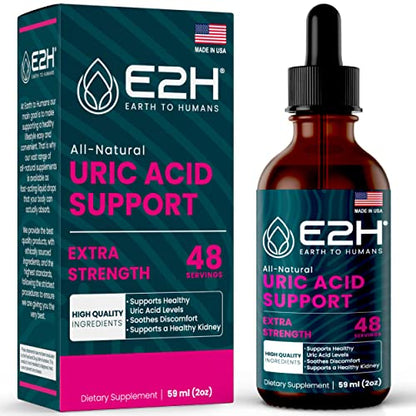 E2H Uric Acid Support Supplement - Tart Cherry and Devil’s Claw - Supports Uric Acid Health