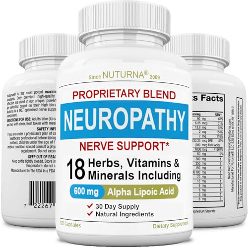 Neuropathy Support Supplement with 600 mg Pure Alpha Lipoic Acid Nuturna
