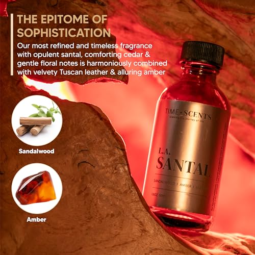 Essential Oil Blend Diffuser Oil – Santal Essential Oil, Hotel Inspired Home fragrance oil for diffuser Time Scents
