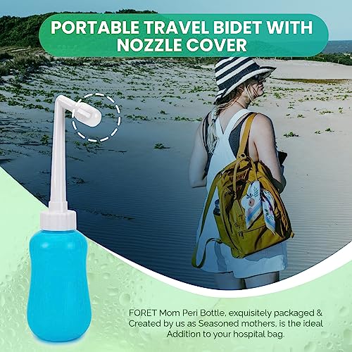 FORET-Peri Bottle for Postpartum Essentials I Feminine Care I Superior Portable Bidet for Women forêt
