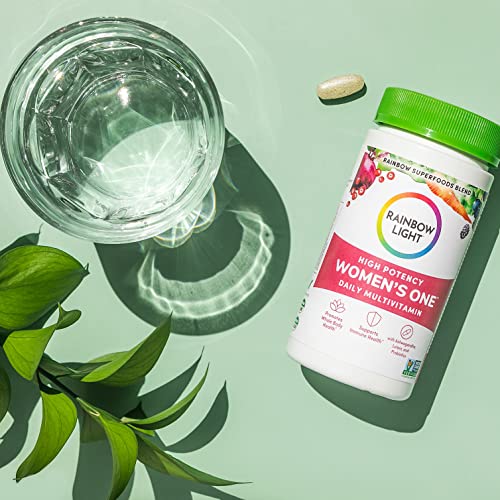Rainbow Light Multivitamin for Women, Vitamin C, D & Zinc, Probiotics, Women’s One Rainbow Light