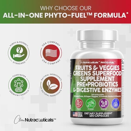 Fruits and Veggies Supplement Reds & Green Superfood - A Natural Balan