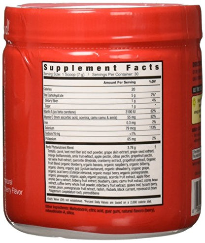 Garden Greens Super Reds Energizing Polyphenol Superfoods, Antioxidants, Powder Drink