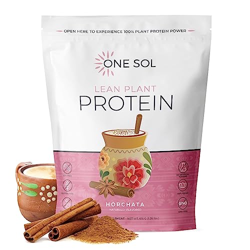 One Sol Lean Plant Protein Powder Horchata, Low Carb, Gluten Free