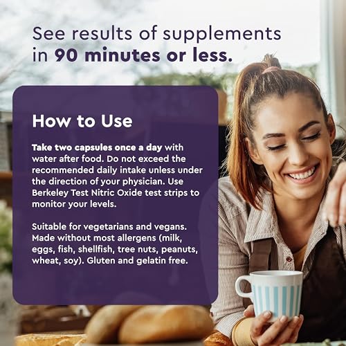 Berkeley Life Professional - Nitric Oxide Booster & Support Supplement with Organic Beetroot