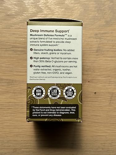 DailyNutra Mushroom Defense Formula - Immune Support Supplement | Organic