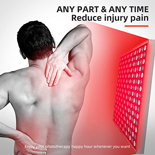 TherapSky Red Light Therapy Device 45W LED Red Infrared Light Therapy Lamp w/Remote Control and Timer therapsky