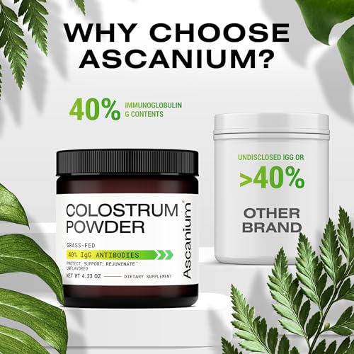 Colostrum Powder - Grass-Fed 40% IgG Colostrum Supplement Powder - Bovine 