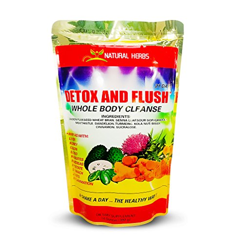 NELCIA'S NATURAL HERBS- DETOX & FLUSH, Whole Body Cleanse in 21 Days- Dietary NATURAL HERBS