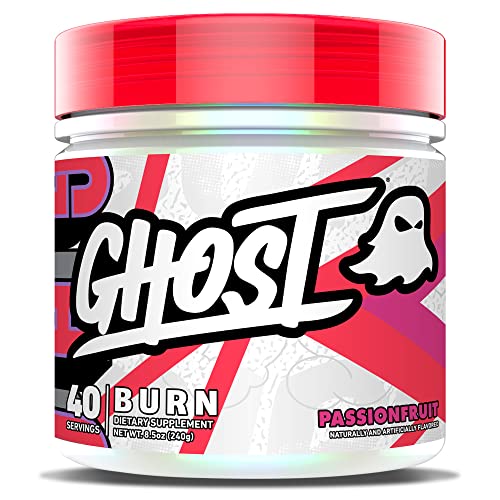 GHOST Burn Thermogenic Fat Burner Powder, Passionfruit - 40 Servings - Metabolism