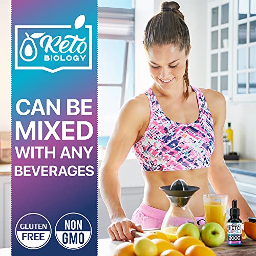 Keto Diet Drops with BHB Exogenous Ketones - Made in USA - Fat Burner & Appetite Suppressant