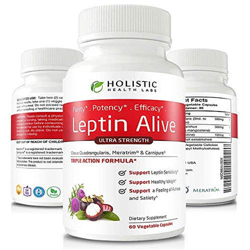 Holistic Health Labs Maximum Leptin Weight Management for Women, Extra Strength 