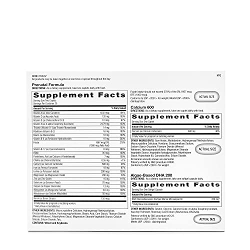 GNC Women's Prenatal Program | Daily Supplement System | Supports Healthy Development GNC