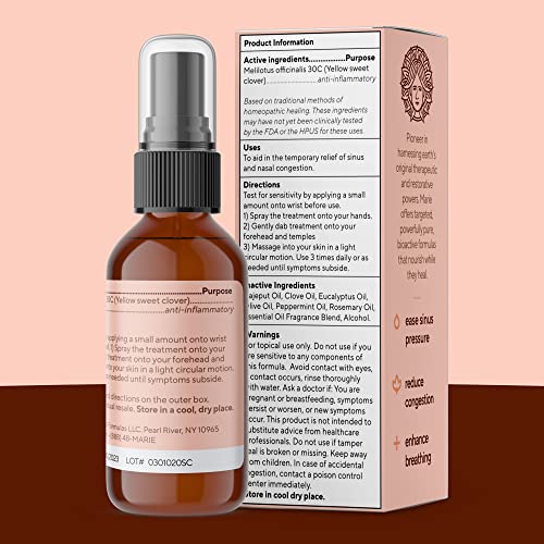 Breathe Blend Essential Oil Sinus Spray | Best Therapeutic Grade Essential Oils for Sleep