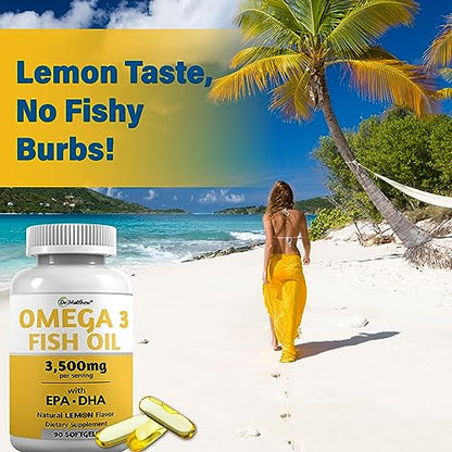 Burpless Fish Oil Pills. Triple Strength Omega 3 Fish Oil Burpless. EPA DHA Omega 3 Supplement