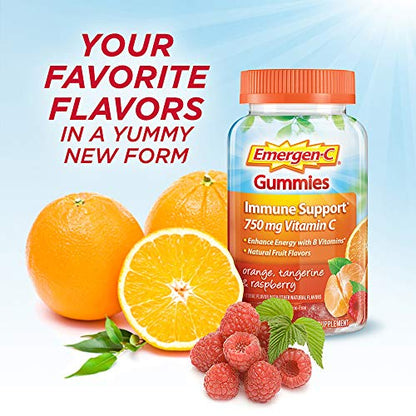 Emergen-C 750mg Vitamin C Gummies for Adults, Immune Support Gummies