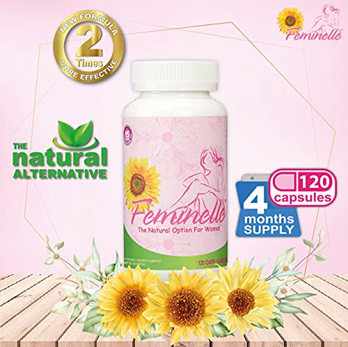 Menopause Supplement for Women FEMINELLE Original Formula - 4 Months Supply Fast PMS Feminelle