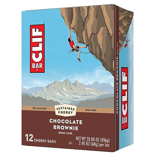 CLIF BAR - Chocolate Brownie Flavor - Made with Organic Oats - Non-GMO