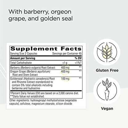 Integrative Therapeutics - Berberine Complex - Berberine Supplement with Oregon Grape