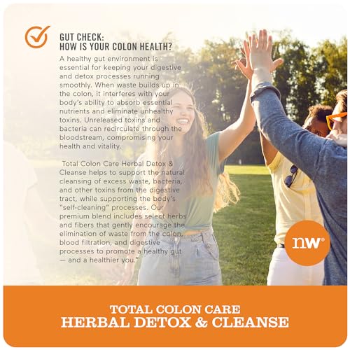NatureWise Herbal Detox Cleanse Laxative Supplements | Natural Colon Cleanser Herb & Fiber Blend NatureWise
