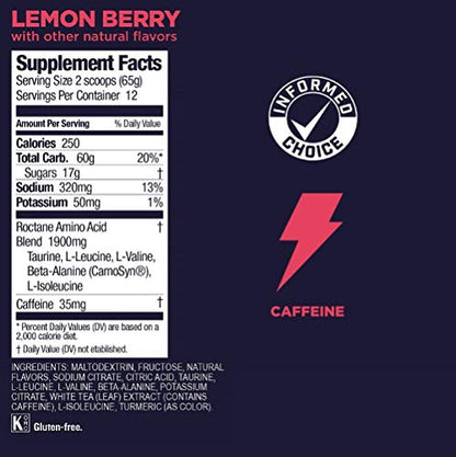 GU Energy Roctane Ultra Endurance Energy Drink Mix, Lemon Berry, 1.72 lb