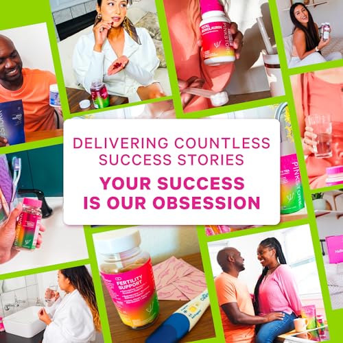 Pink Stork Fertility Gummies, Support Conception and Hormone Balance for Women with Inositol Pink Stork