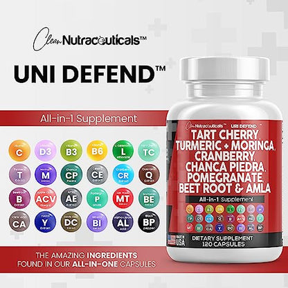 Tart Cherry Extract Capsules 20,000mg with Turmeric 8000mg Moringa