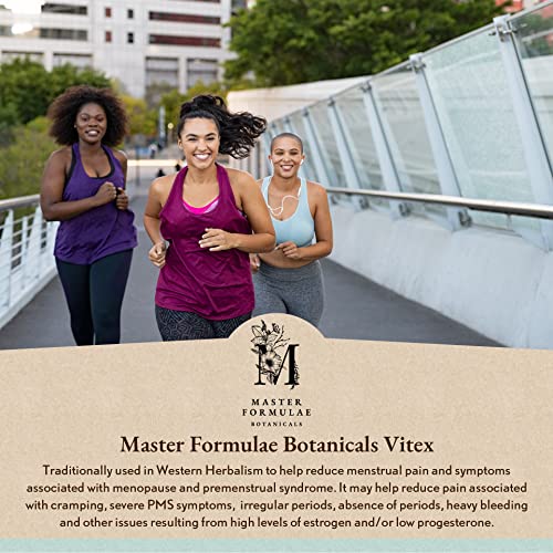 Master Formulae Vitex Chasteberry Herbal Tincture | Extra Strength, Higher Bioavailability Than Pills M MASTER FORMULAE BOTANICALS