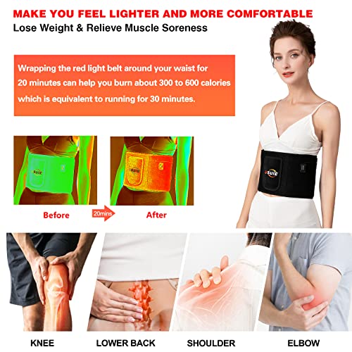 USUIE Red Light Therapy Belt, Infrared Light Therapy Wrap Red Light Therapy Device