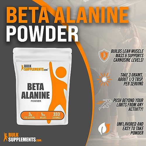 BULKSUPPLEMENTS.COM Beta Alanine Powder - Beta Alanine Pre Workout, Beta Alanine BULKSUPPLEMENTS.COM