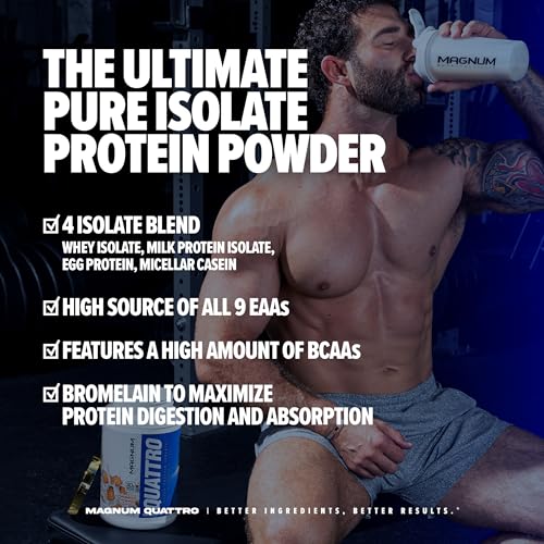 Magnum Nutraceuticals Quattro -, Toasted Cinnamon Cereal ,2lb - May Support Muscle Growth & Recovery