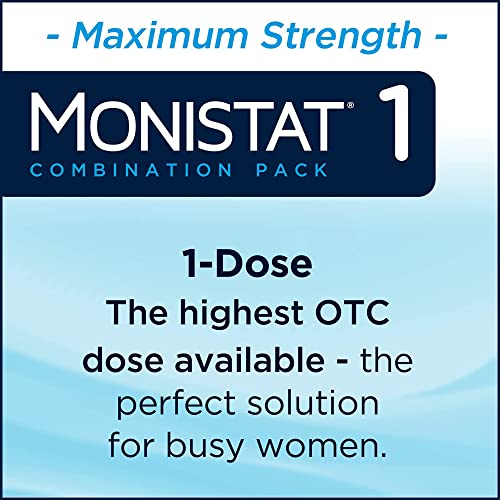 Monistat 1 Day Yeast Infection Treatment for Women, 1 Miconazole Ovule Insert & External Monistat Anti-Itch Monistat