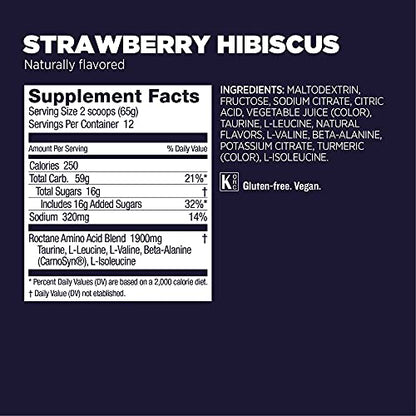 Gu Energy Roctane Ultra Endurance Energy Drink Mix, Strawberry Hibiscus