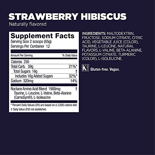 Gu Energy Roctane Ultra Endurance Energy Drink Mix, Strawberry Hibiscus